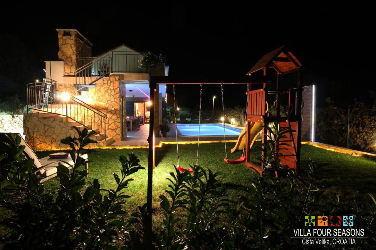 Villa Four Seasons, Heated Pool And 3 En-Suite Bathrooms Velika Cista  Bagian luar foto