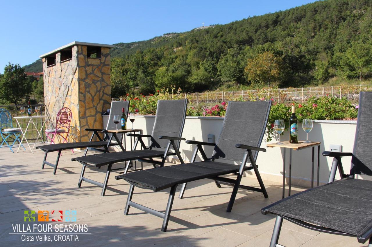 Villa Four Seasons, Heated Pool And 3 En-Suite Bathrooms Velika Cista  Bagian luar foto